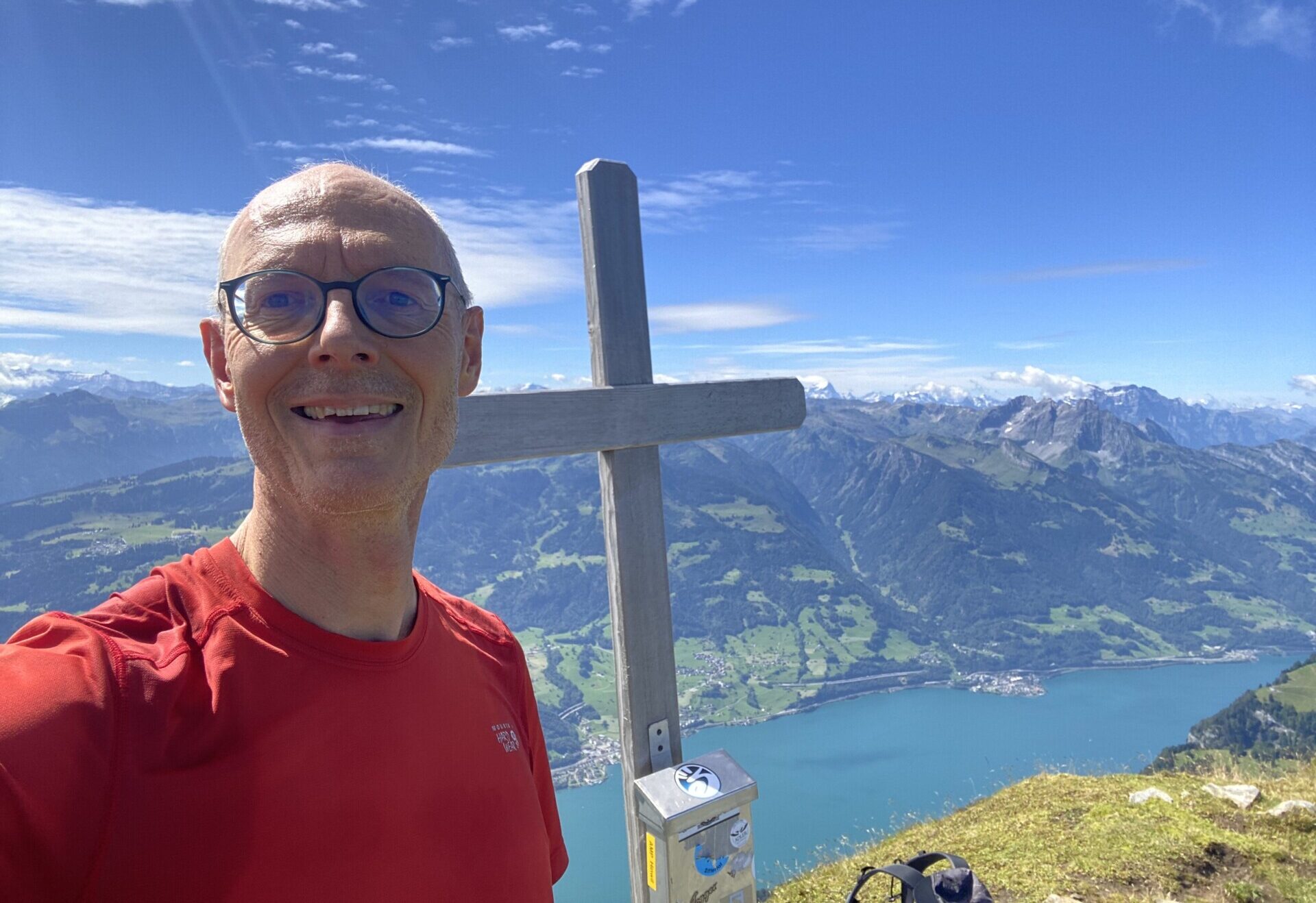 Hannes Hochuli auf den Churfirsten